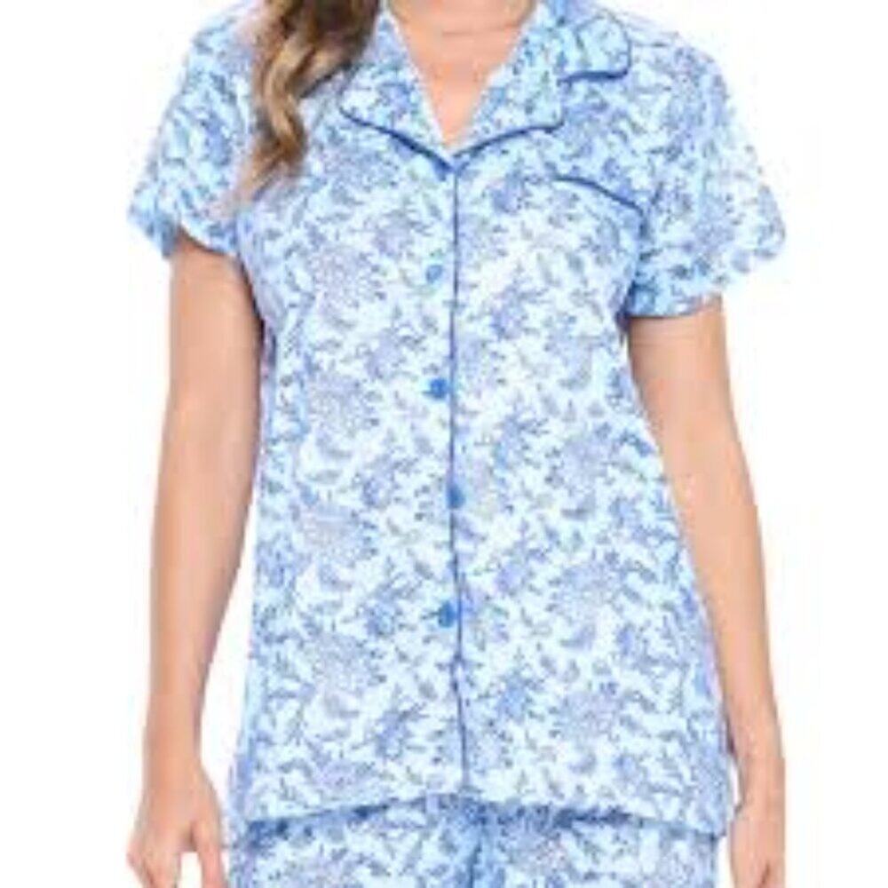 TAHARI SUPER SOFT SHORT PAJAMA SET SIZE MED